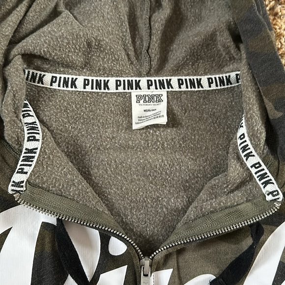 PINK camo zip up hoodie - Picture 3 of 4